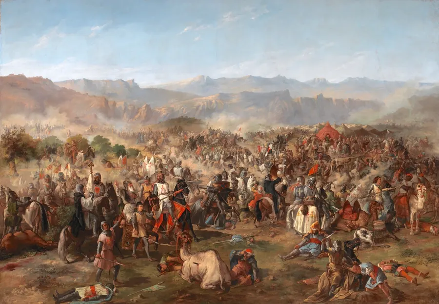 The Battle of Las Navas de Tolosa, painted by Francisco de Paula Van Halen in 1864