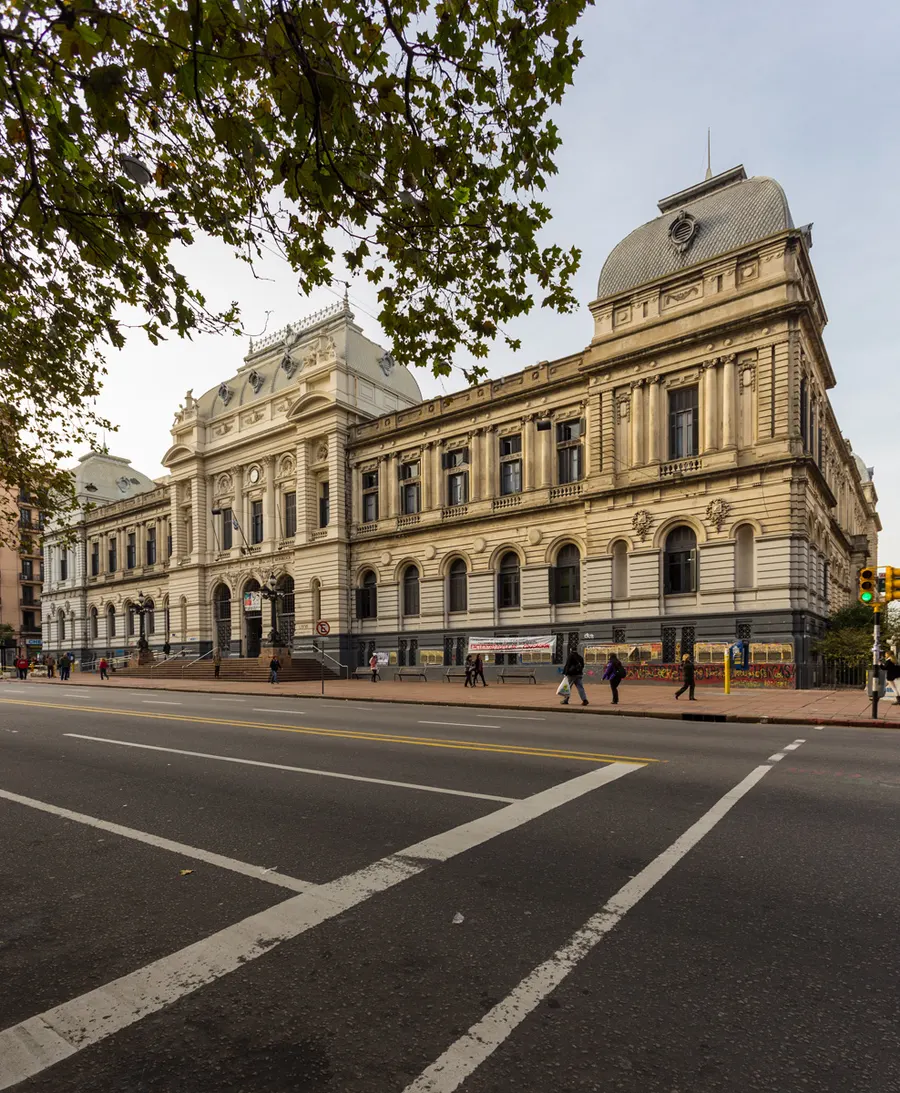 The central building of the University of the Republic on Avenida 18 de Julio in Montevideo, home of its Faculty of Law