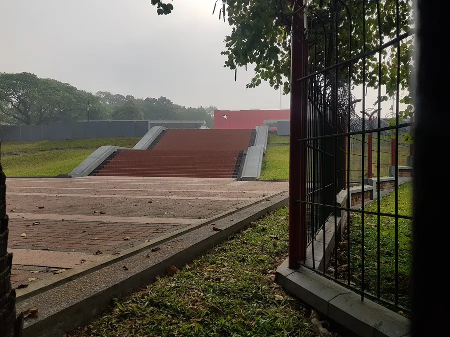 The Martyrs' Mausoleum in Yangon, near the Shwedagon Pagoda, where Aung San and his colleagues are buried
