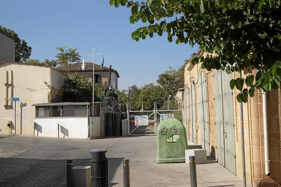 The Green Line, the United Nations buffer zone that divides Nicosia