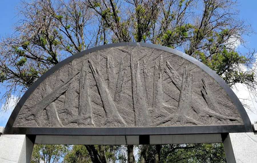 The Umschlagplatz memorial in Warsaw, at the place from which the ghetto's Jews were deported