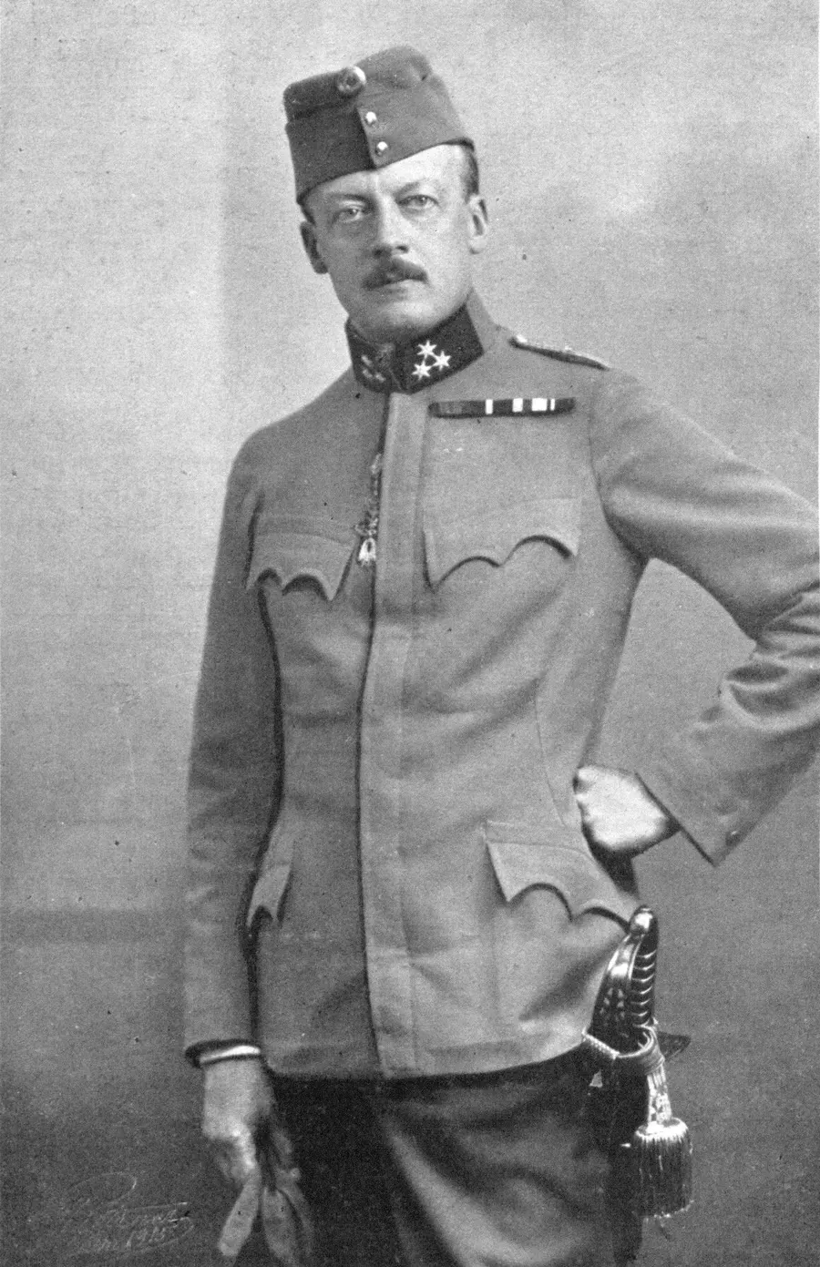 Count Leopold Berchtold, Austria-Hungary's foreign minister in 1914, photographed in uniform by Carl Pietzner in 1915