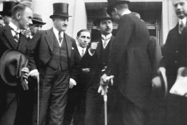 Delegates at the Lausanne peace conference of 1922-23