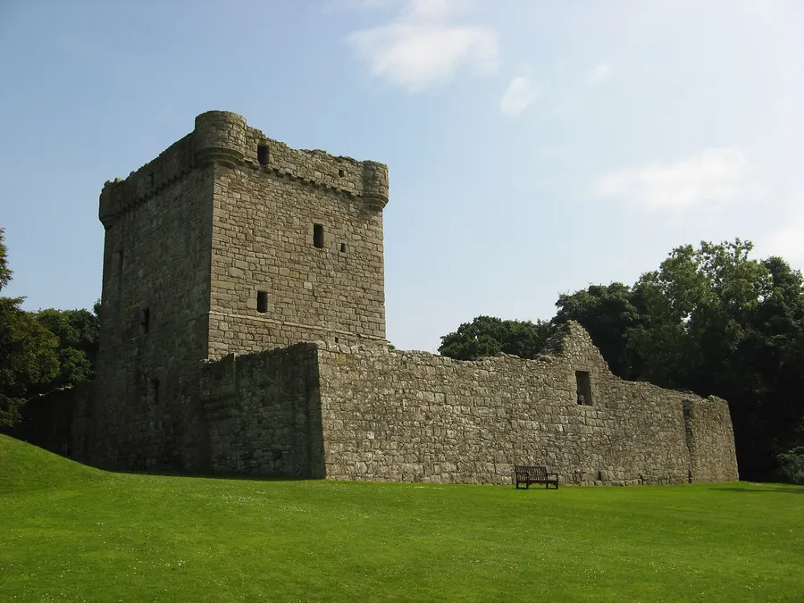 The ruins of Lochleven Castle on its island in Loch Leven, where Mary, Queen of Scots, was held in 1567