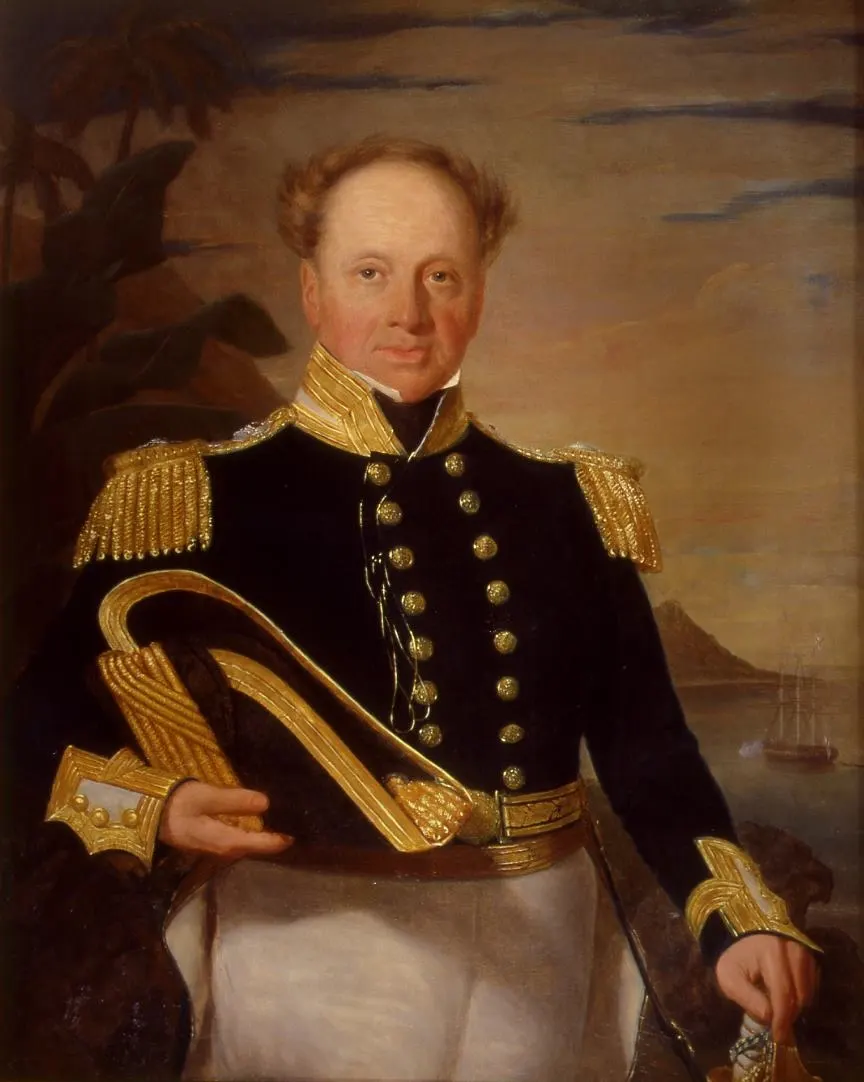 Rear Admiral Richard Thomas, the British commander who handed Hawaii back to Kamehameha III in 1843