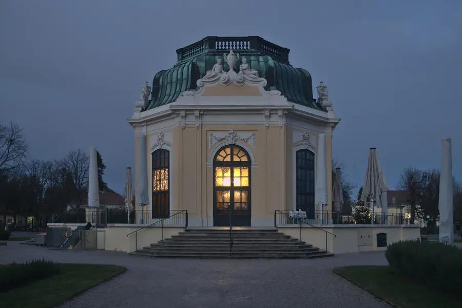 The Kaiserpavillon, the imperial breakfast pavilion at the centre of the Schönbrunn menagerie in Vienna