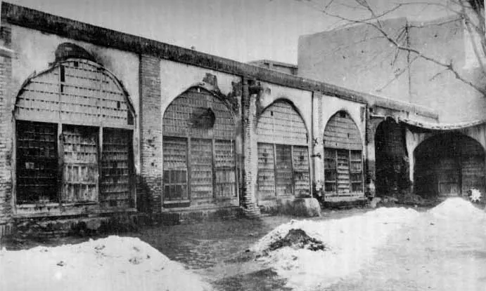 The barracks square in Tabriz where the Báb was executed, from an early photograph