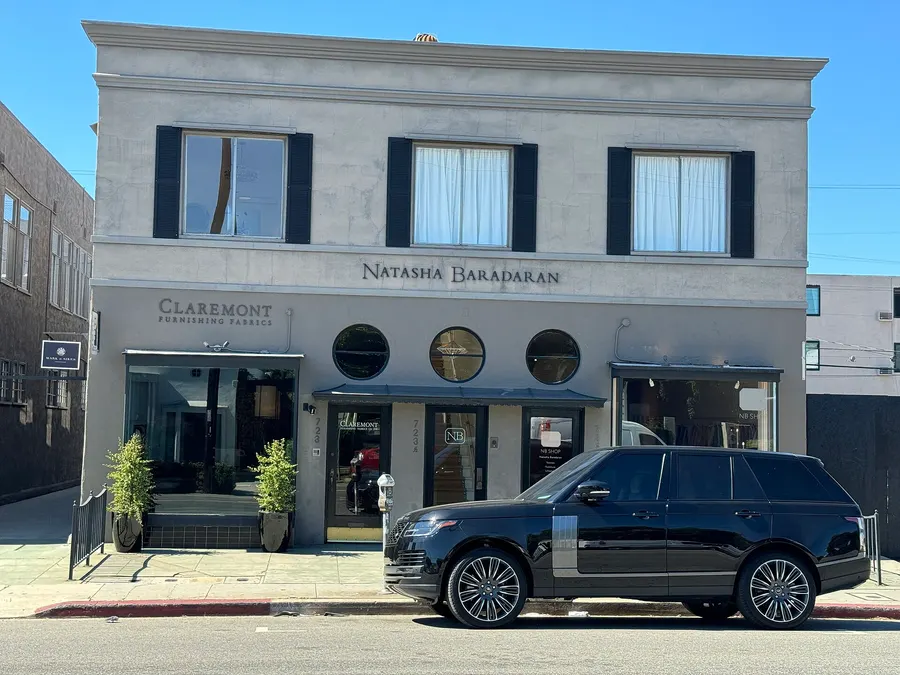 The building on La Cienega Boulevard, Los Angeles, that once housed the Ferus Gallery, in 2023