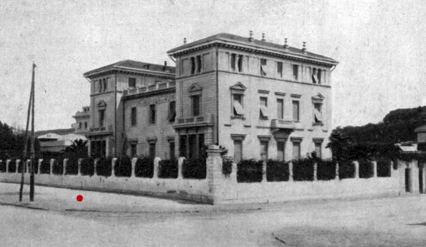 The street beside the Tiber in Rome where Giacomo Matteotti was seized, in a photograph of 1924