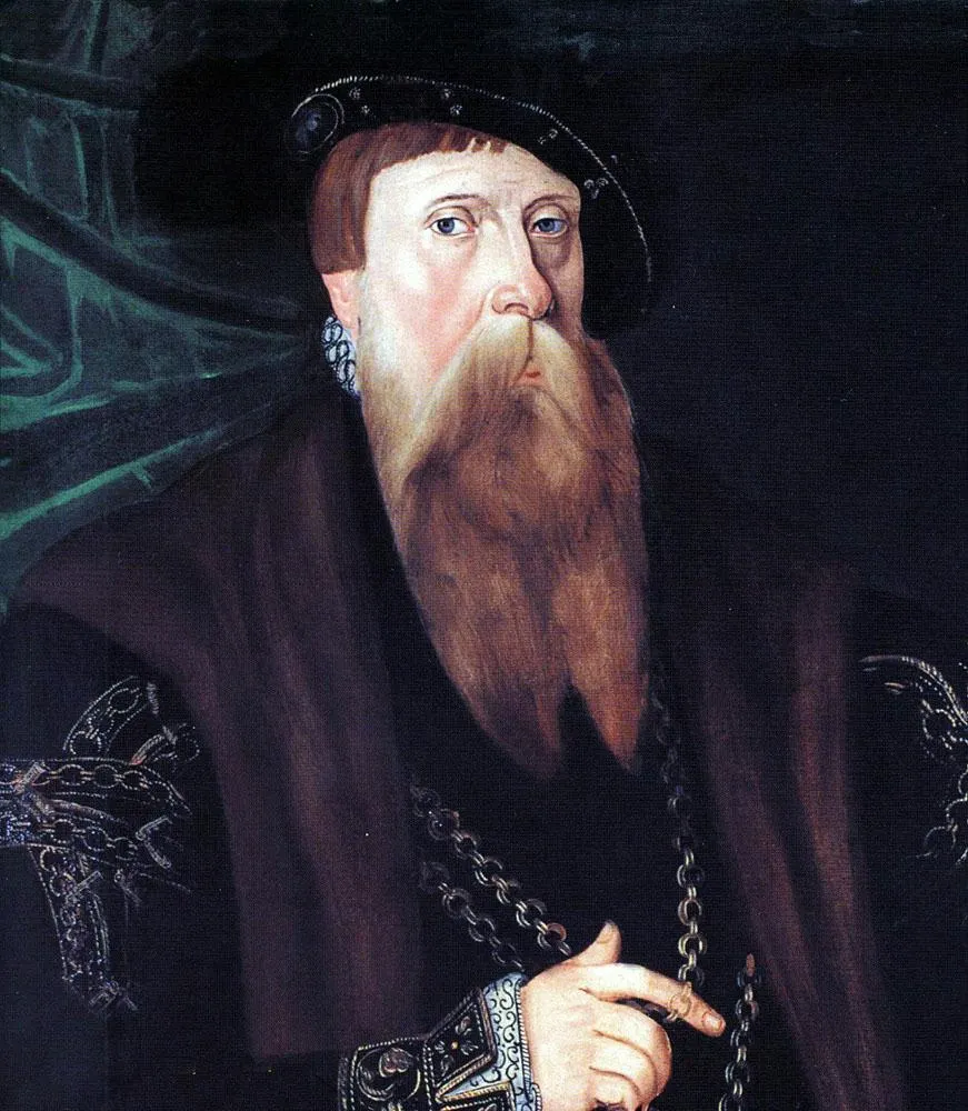 Gustav I Vasa, King of Sweden, in a portrait by an unidentified painter from around 1550, the year he founded Helsinki
