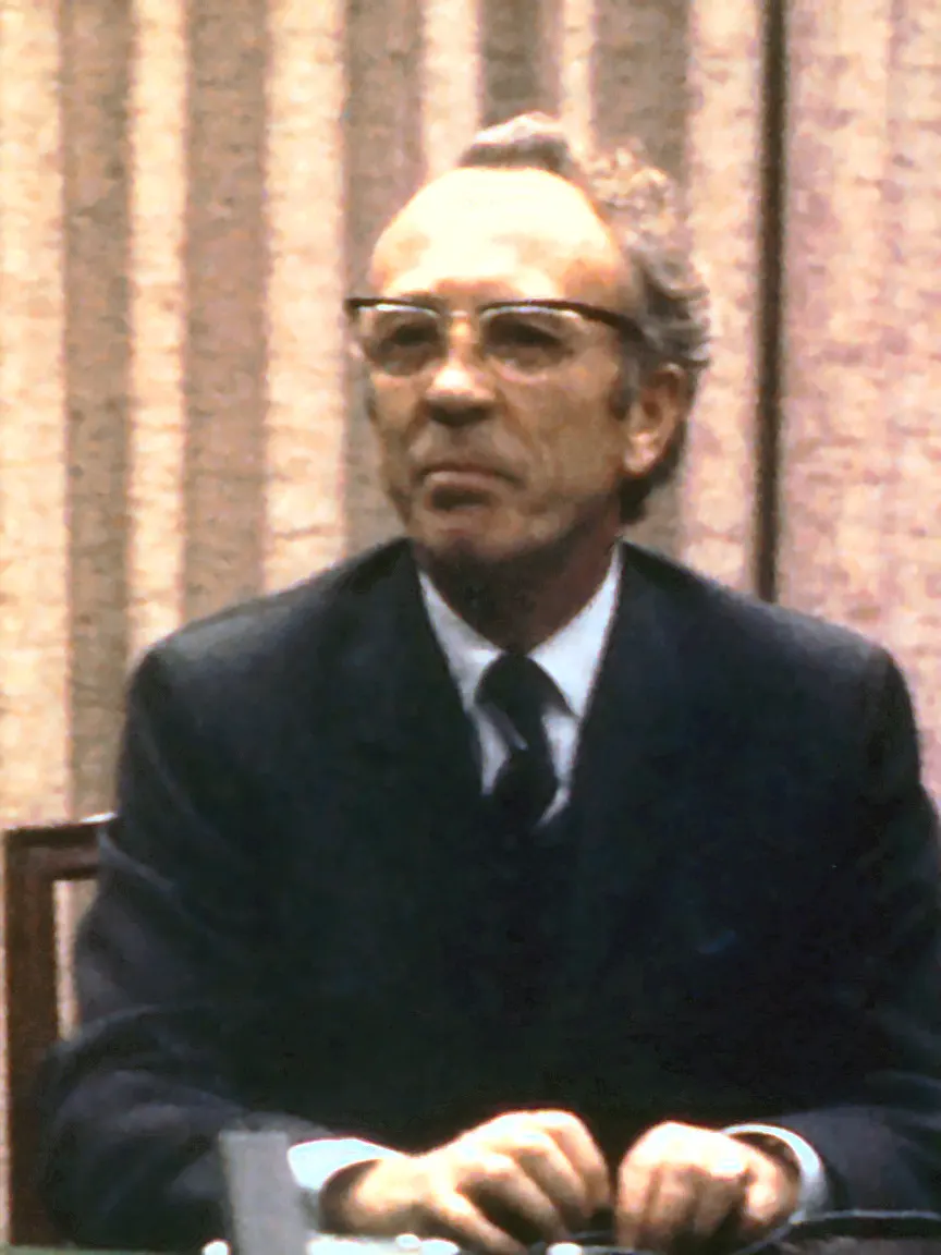 Tommy Douglas, premier of Saskatchewan from 1944 to 1961, photographed around 1971