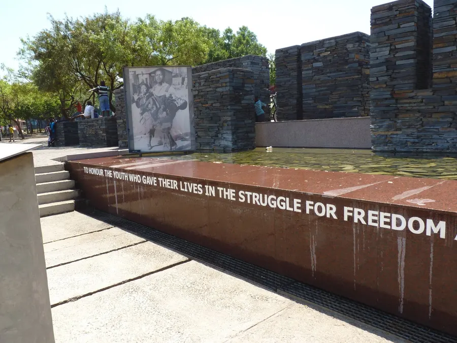 The Hector Pieterson Memorial in Soweto, dedicated to the young people who gave their lives in the struggle for freedom