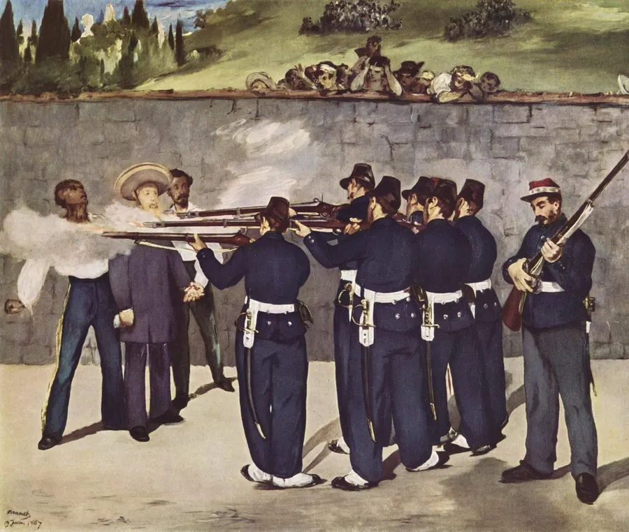The Execution of Emperor Maximilian, the last of Édouard Manet's versions of the scene, painted in 1868-69 from reports of the event