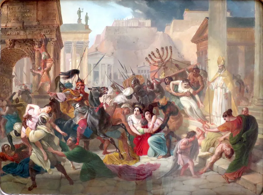 Genseric Sacking Rome, a 19th-century painting by Karl Bryullov