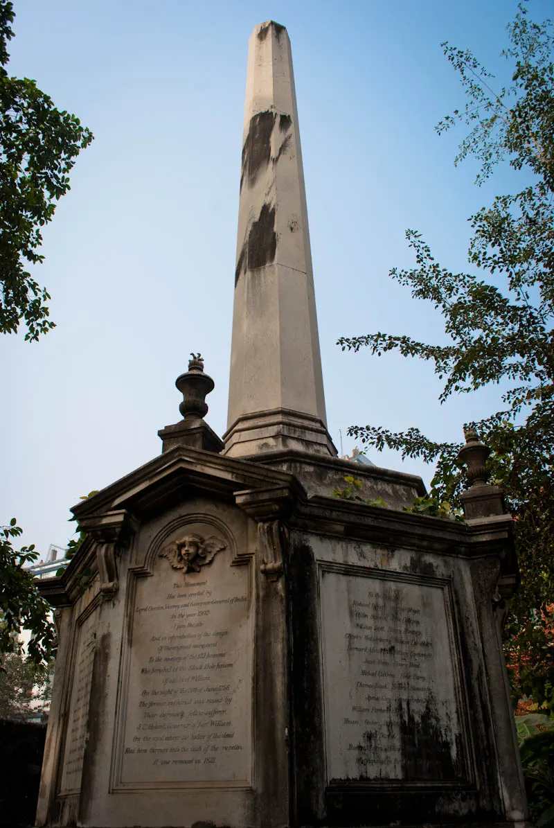 The obelisk in Kolkata that commemorates those who died in the Black Hole of Calcutta