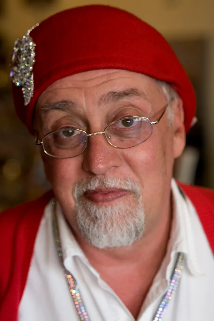 Gilbert Baker, designer of the rainbow flag, at San Francisco Pride in 2012