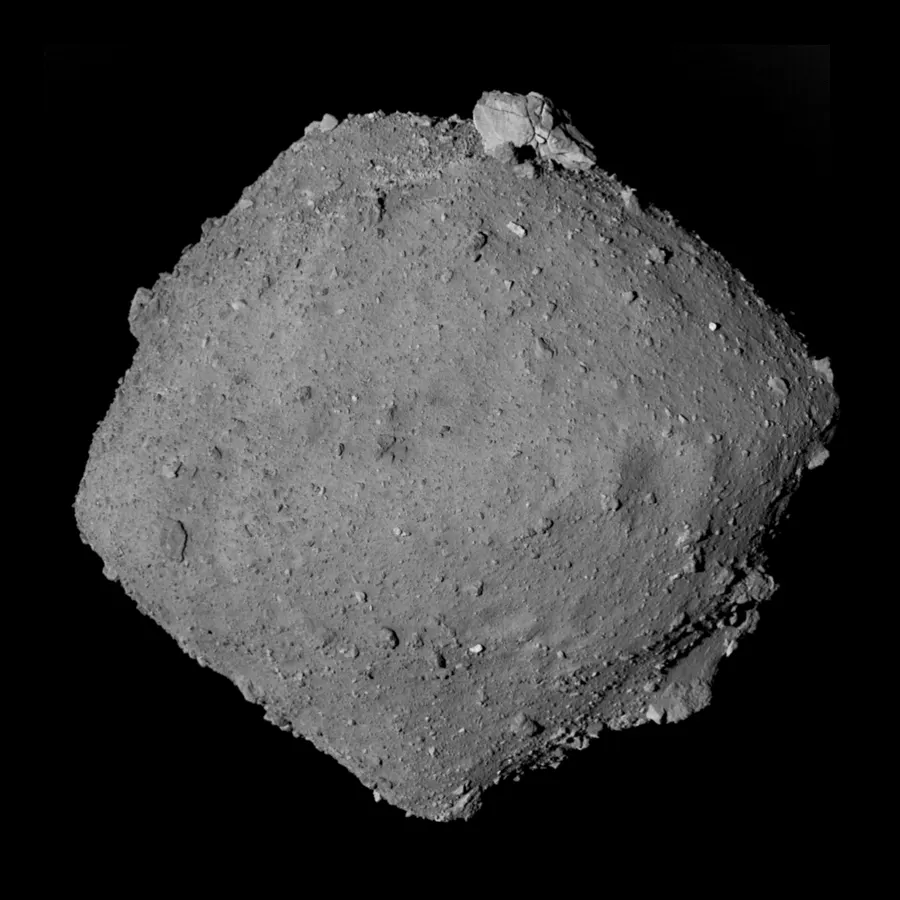 The asteroid Ryugu photographed by Hayabusa2 in September 2018