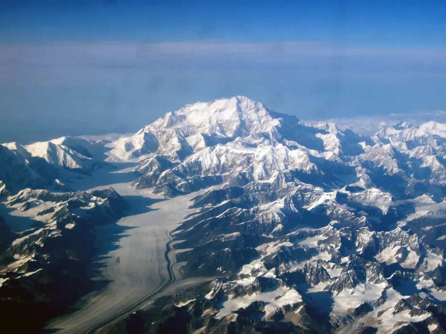 Denali seen from an aircraft in 2003