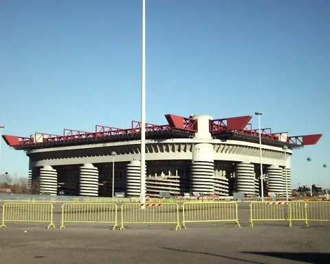 The San Siro stadium in Milan, where Cameroon beat Argentina in the opening match of the 1990 World Cup