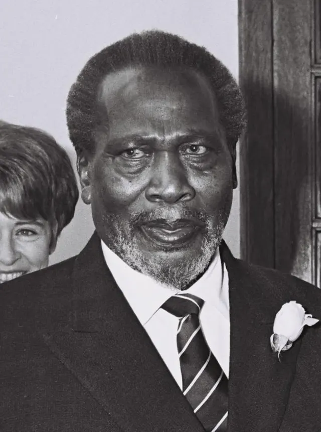 Jomo Kenyatta, Kenya's first prime minister and president.