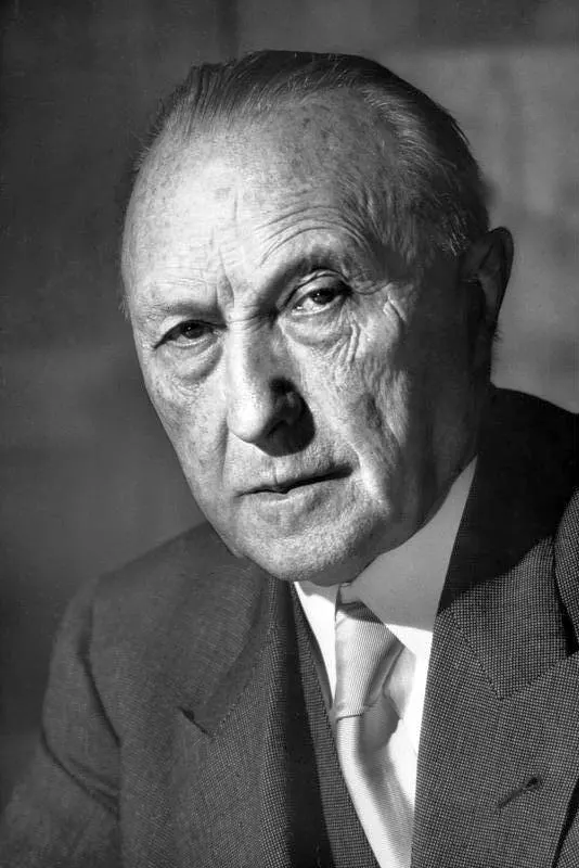 Konrad Adenauer, who presided over the Parliamentary Council that drew up the Basic Law