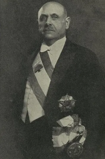 Bechara El Khoury, Lebanon's first president after independence, in 1947.