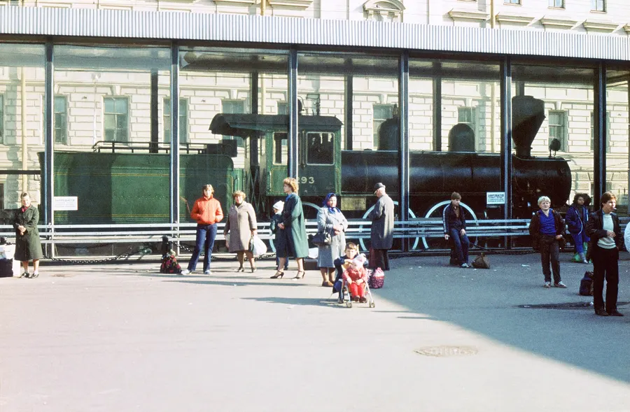 Locomotive No. 293, kept at the Finland Station in St Petersburg, which carried Lenin on his secret journeys later in 1917.