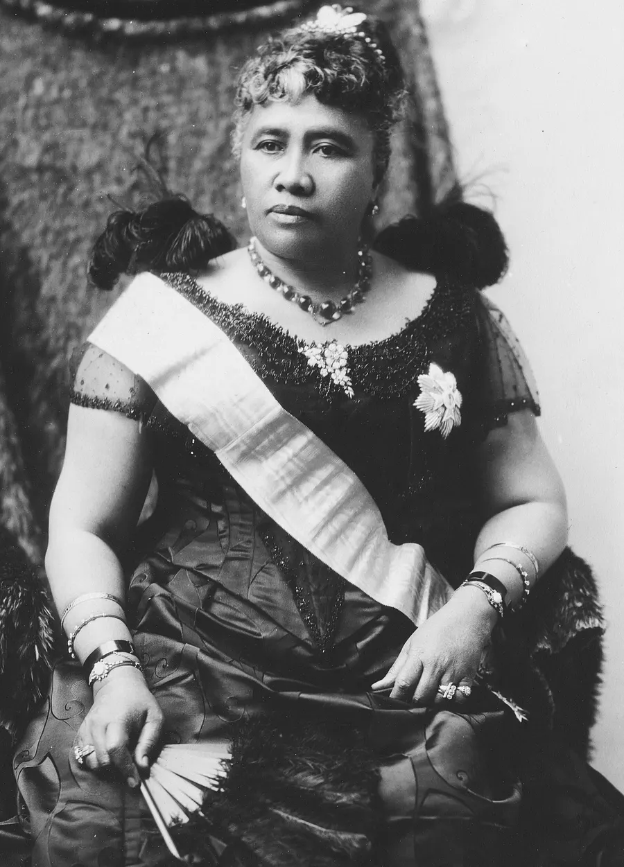 Queen Liliʻuokalani, the last sovereign of the Kingdom of Hawaii, photographed about 1891.