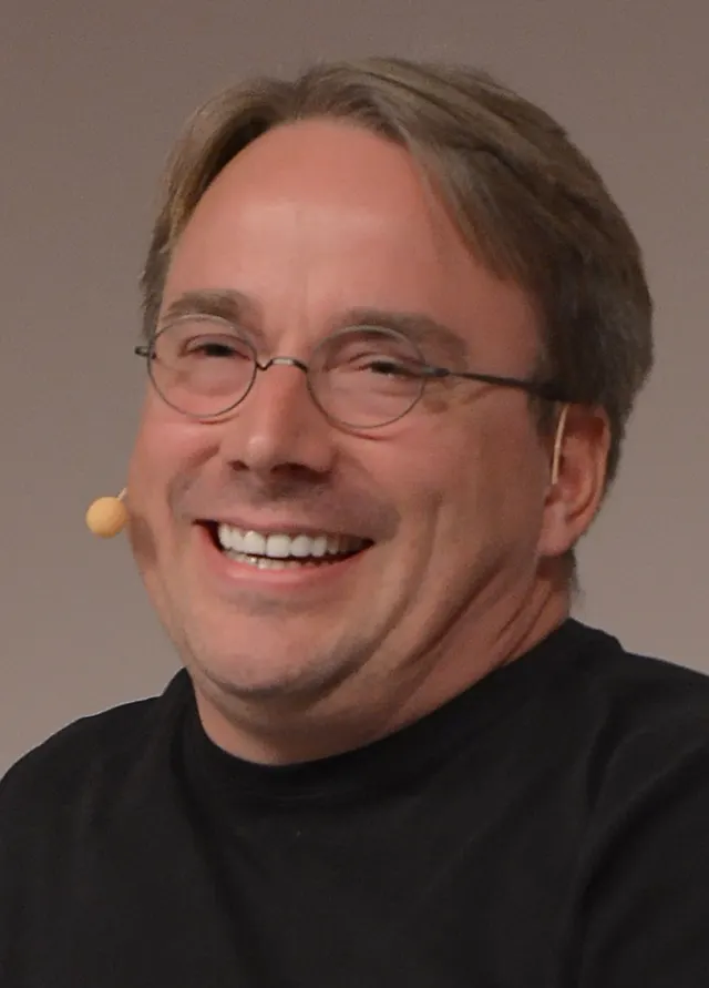 Linus Torvalds at LinuxCon Europe in 2014.