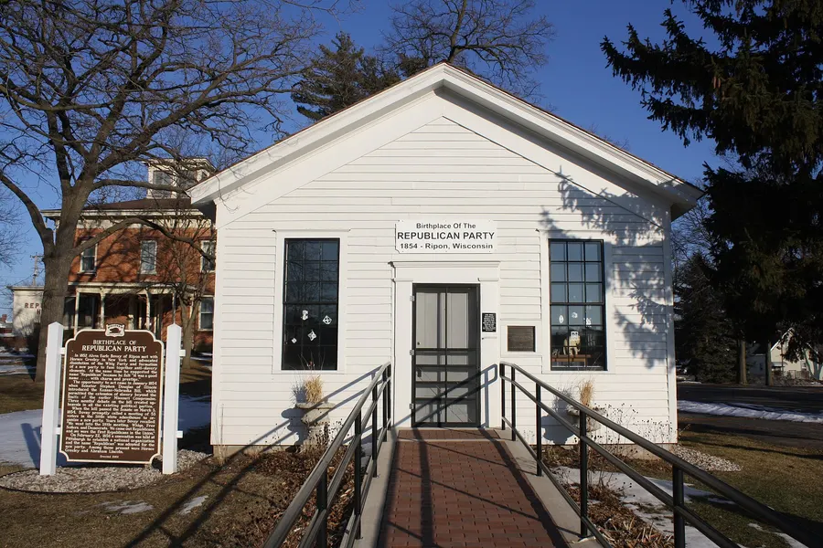 The Little White Schoolhouse in Ripon, Wisconsin, 2012.