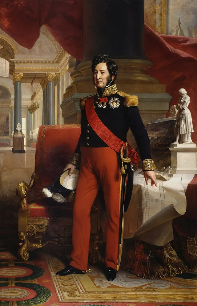 King Louis-Philippe of France, in a portrait of 1841.