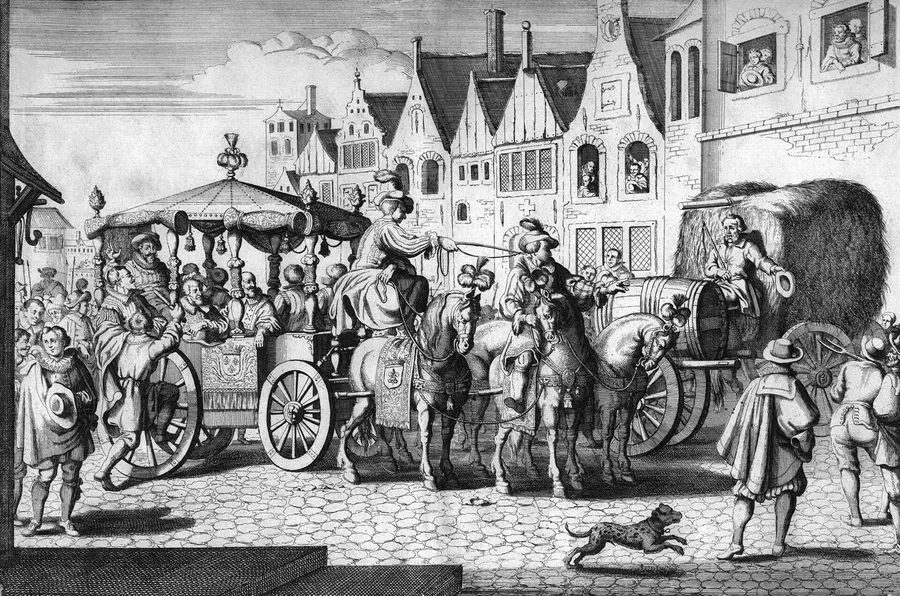 Engraving of the assassination of Henry IV by Gaspar Bouttats