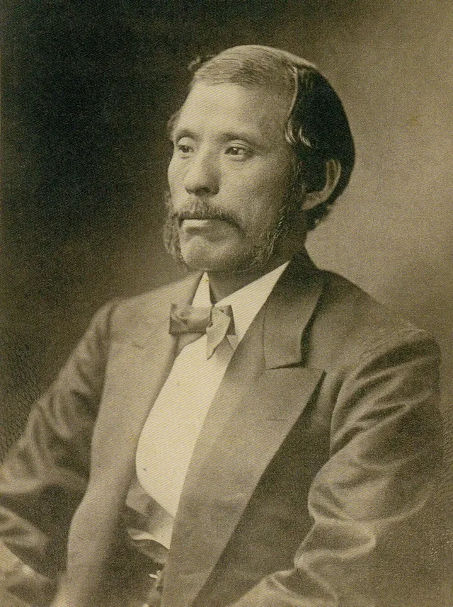 Ōkubo Toshimichi, photographed in Washington, DC, in 1872.