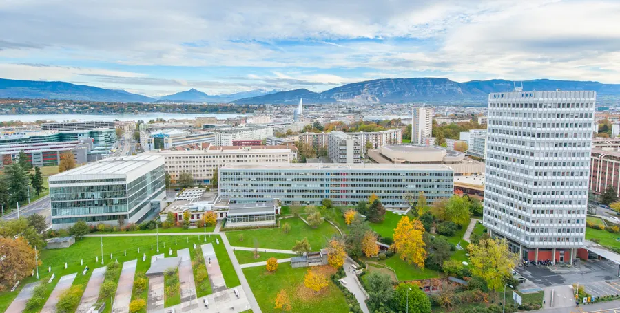 The ITU's present-day headquarters buildings in Geneva
