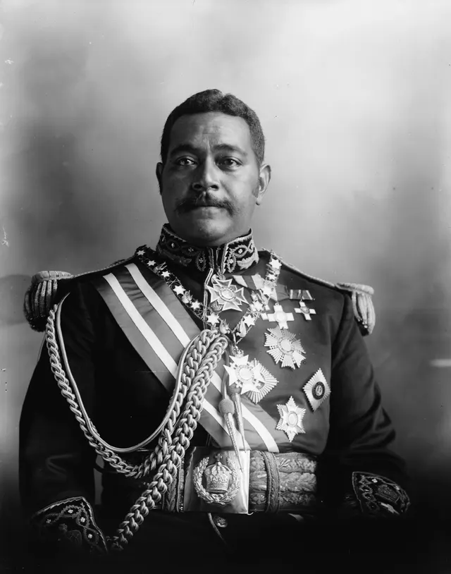 King George Tupou II of Tonga, who signed the 1900 treaty