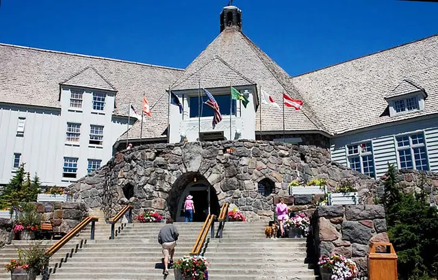 Timberline Lodge on Mount Hood, Oregon, used for the exterior of the Overlook Hotel