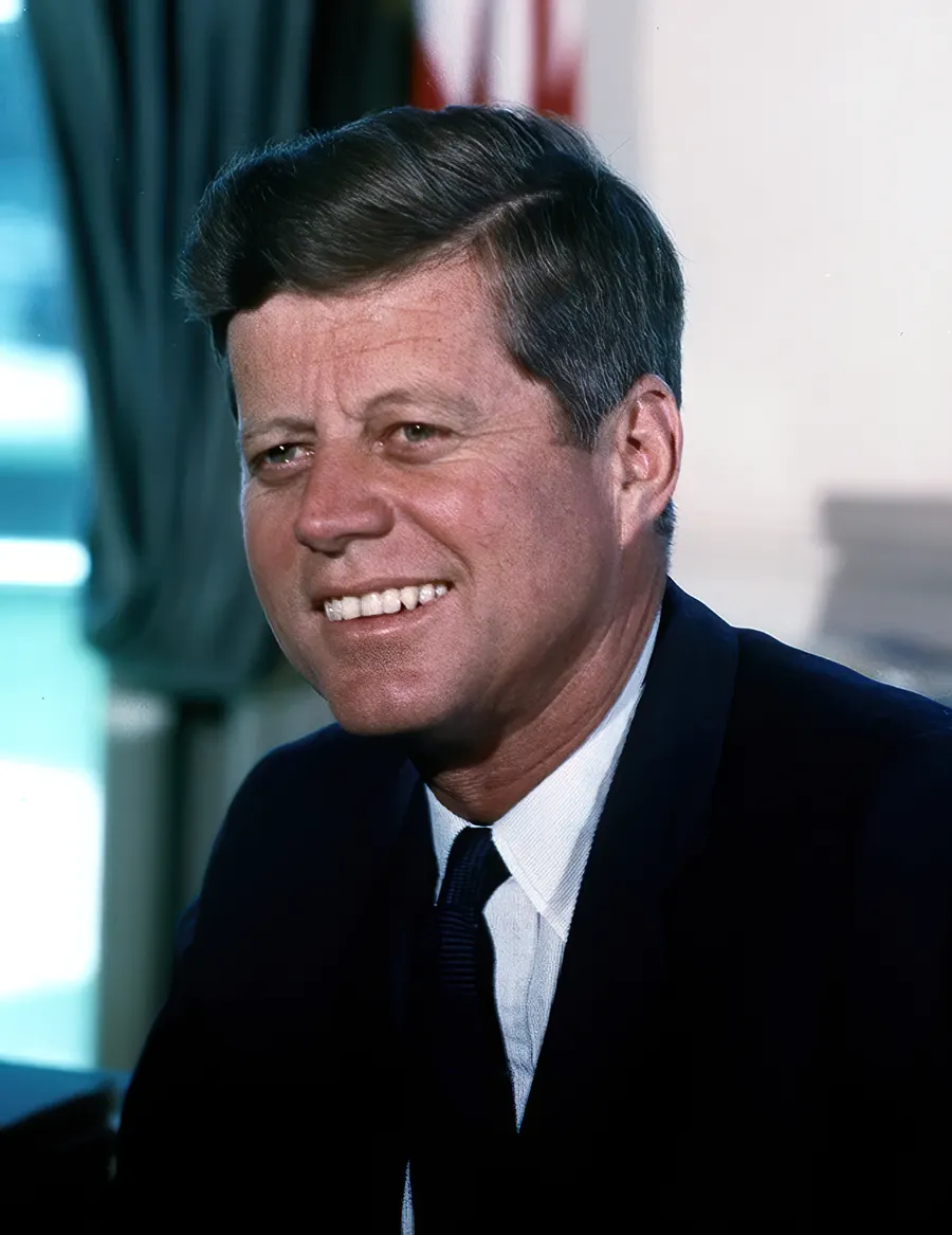 President John F. Kennedy, who set the goal of landing a man on the Moon
