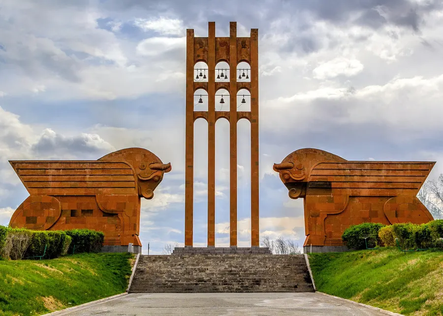 The Sardarapat Memorial in Armenia, which honours the battle fought against Ottoman forces in the days before independence