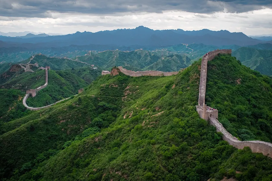 The Great Wall of China, which marked the edge of the zone set up by the truce