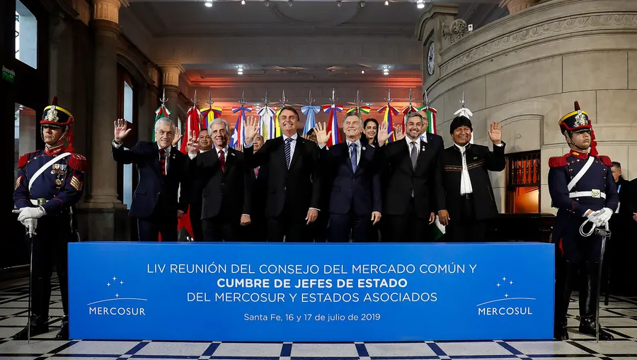 Heads of state at a Mercosur summit in Santa Fe, Argentina, July 2019.