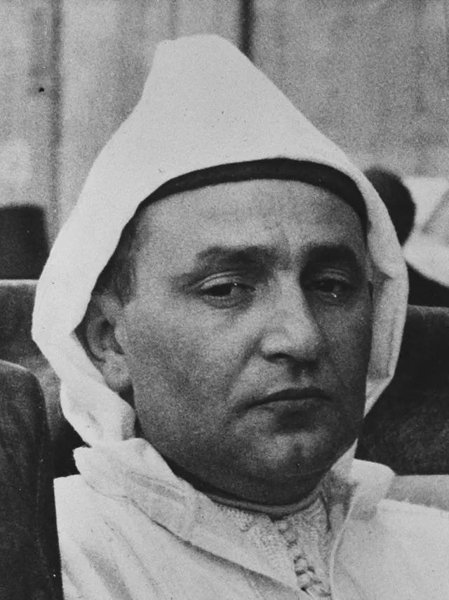 Sultan Mohammed V of Morocco, later king, in 1953.
