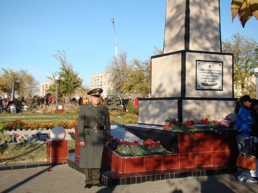 The memorial gathering held at Baikonur each 24 October for those killed.