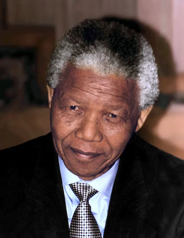 Nelson Mandela in 1994, the year he became South Africa's first democratically elected president