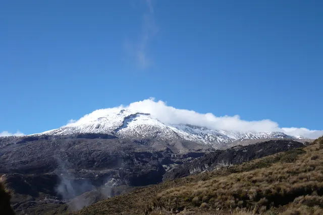 The snow-capped Nevado del Ruiz in Colombia.