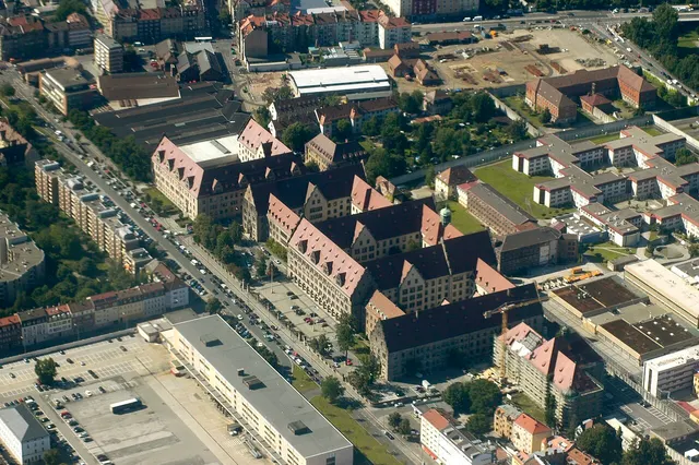 The Palace of Justice in Nuremberg, where the trials were held.