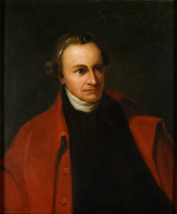 Patrick Henry, in a portrait of about 1891 after Thomas Sully.