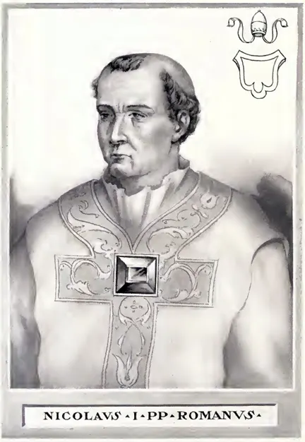 Pope Nicholas I, from Artaud de Montor's 19th-century Lives of the Popes.