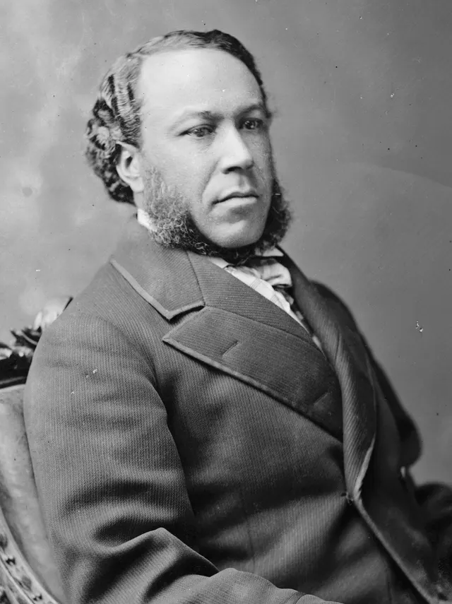 Joseph Hayne Rainey, photographed in the Brady studio.