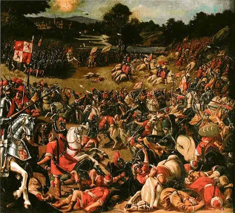 The Battle of Río Salado, painted by an unknown artist in the seventeenth century.