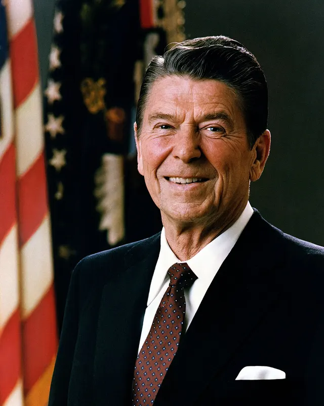 Ronald Reagan's official portrait, 1981.